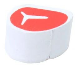 Pion de jeu steak Tbone en bois 13 x 17 x 10 mm