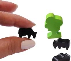 Pion de jeu vache en bois 21 x 12 x 8 mm