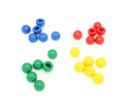 Pion dome 12x17 mm demi boule plastique à l'unité