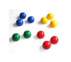 Pion dome 12x17 mm demi boule plastique à l'unité