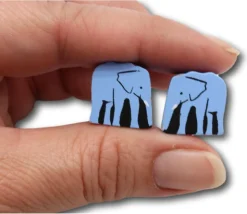 Pion Eléphant en bois 15 x 15 x 10 mm