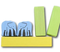 Pion Eléphant en bois 15 x 15 x 10 mm