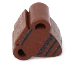 Pion en bois amphore marron vase 15 x 16 x 10 mm