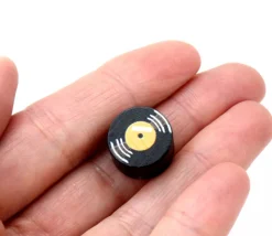 Pion en bois disque vinyle Ø 16 mm