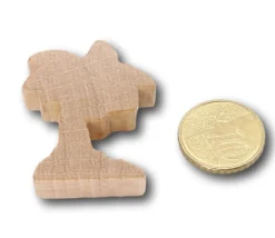 Pion en bois palmier naturel 3.5 cm