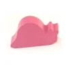 Pion escargot rose en bois