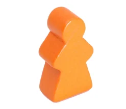 Pion fille meeple en bois personnage joueur 13 x 23 X 8 mm femme à l'unité