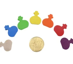 Pion fiole potion 17 x 15 x 4 mm en bois à l'unité