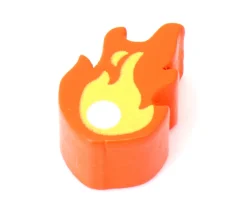 Pion flamme boule de feu pour jeu 19 x 13 x 5 mm
