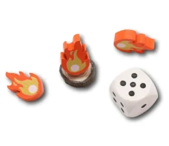 Pion flamme boule de feu pour jeu 19 x 13 x 5 mm