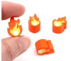 Pion flamme boule de feu pour jeu 19 x 13 x 5 mm