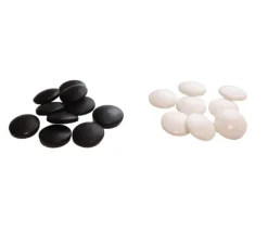 Pion galet 2 cm pour jeu de go noir ou blanc
