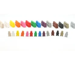 Pion garçon en bois bonhomme meeple 14 x 24 X 8 mm personnage à l'unité