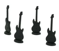 Pion guitare noire 16 x 51 mm