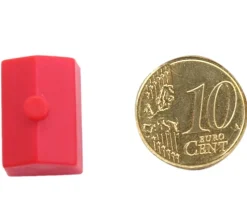 Pion hotel rouge en plastique 19 x 13 X 13 mm