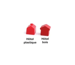 Pion hotel rouge en plastique 19 x 13 X 13 mm