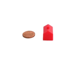 Pion hotel rouge en plastique 19 x 13 X 13 mm
