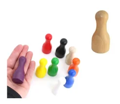 Pion joueur grand 25x60 mm en bois - 6 cm à l'unité