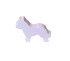 Pion loup / chien bois 34 x 25 x 8 mm