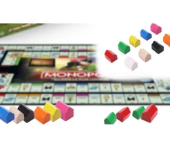 Pion maison bois style monopoly 14x10x12 mm à l'unité