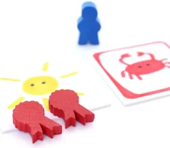 Pion médaille en bois 20 x 15 X 5 mm