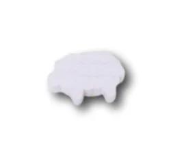 Pion mini mouton blanc en bois 19 x 11 x 8 mm