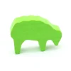 Pion mouton vert clair 40x28x10 mm en bois pour jeu de société
