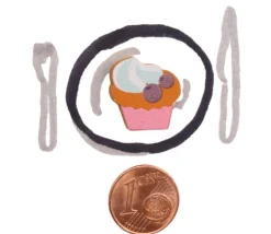 Pion Muffin gâteau en bois 16 x 15 x 5 mm