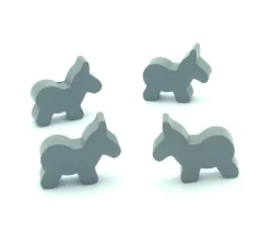 Pion âne gris 25 x 22 x 7 mm