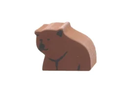 Pion Ours brun en bois 13 x 17 x 10 mm