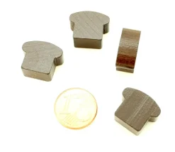Pion pain naturel marron 13 x 16 x 7 mm