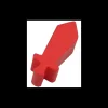 Pion épée en bois rouge 24 x 8 X 8 mm arme
