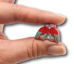 Pion Perroquet en bois 15 x 9 x 10 mm