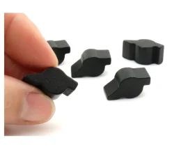 Pion petit canon en bois noir 20x10x10 mm