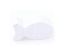 Pion poisson blanc en bois 24 x 13 mm pour jeu
