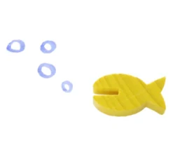 Pion poisson en bois marqueur 28 x 15 x 9 mm (Icecool)