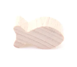 Pion poisson en bois naturel 24 x 13 mm pour jeu