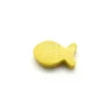 Pion poisson jaune en bois 24 x 13 x 8 mm pour jeu