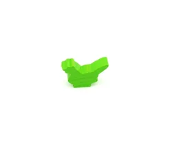 Pion poule verte claire en bois 30x19x8 mm
