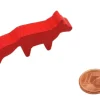 Pion renard rouge en bois 45 x 20 x 8 mm