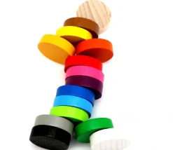 Pion rond 2.5 cm pour jeu - jeton en bois 25 x 7 mm à l'unité