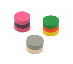 Pion rond 2.5 cm pour jeu - jeton en bois 25 x 7 mm à l'unité