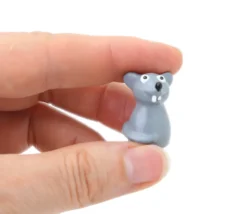 Pion Souris 30 x 20 mm grise pour jeu