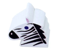 Pion tête de zèbre en bois 15 x 16 x 10 mm