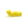 Pion ver de terre / chenille 36 x 16 x 8 mm jaune