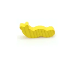 Pion ver de terre / chenille 36 x 16 x 8 mm jaune