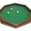 Piste à dés bois octogonale 38 cm - fabrication France