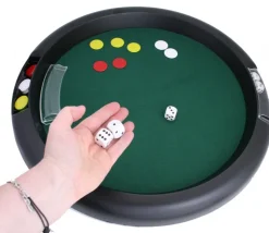 Piste de dés 421 géante 46 cm avec rangement - fabrication France