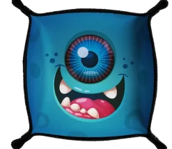 Piste de dés monstre cyclope bleu 21x 21 cm