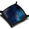 Piste de dés Bleu Galaxie 21 cm x 21 cm